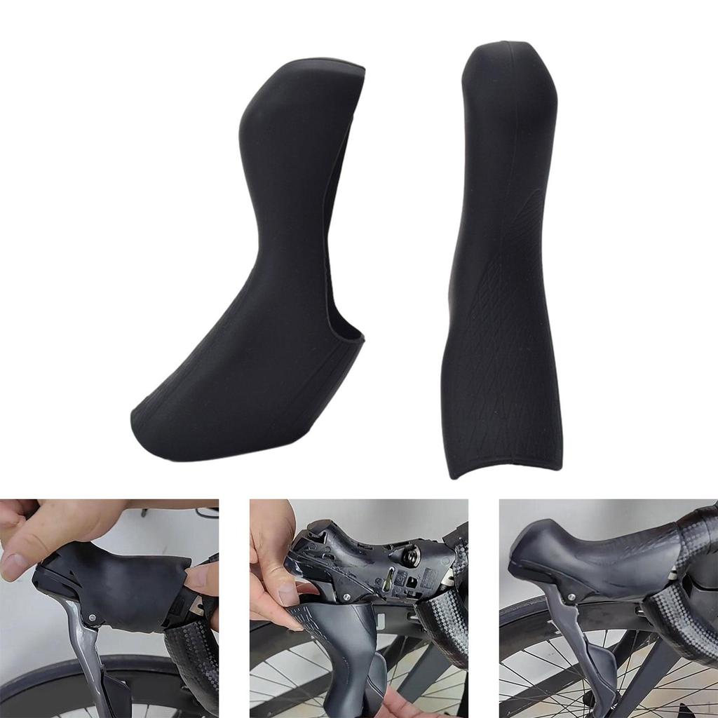 Велосипедные тормозные рычаги, капюшоны, силиконовые ручки для руля дорожного велосипеда, защитные рукава, 1 пара