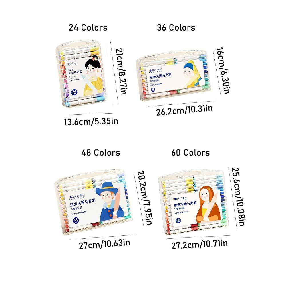 Гелевая ручка для рисования, ручная работа, граффити, ручка 24/48/60 цветов, художественный маркер, ручка для детей