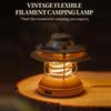 LED USB Desk Lamp Outdoor Emergency Flashlight Rechargeable Metal Vintage Hanging Camping Lamp Hanging Tent Lamp Horse Lantern