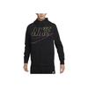 Nike Logo Embroidered Print Hooded Jacket Men Outerwear Black DX0536-010