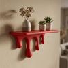 Plastic Melting Wall Shelf 3D Printed Wall Storage Rack Plants Display Stand  Bathroom Decor