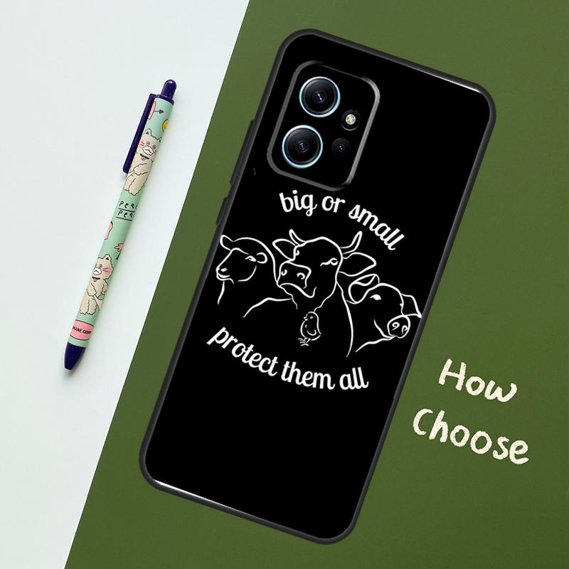 Веганский чехол-вдохновение для Xiaomi Redmi Note 13 11 9 10 12 14 Pro 11S Чехол для Redmi 15 14C 10C 13C 12C 15C