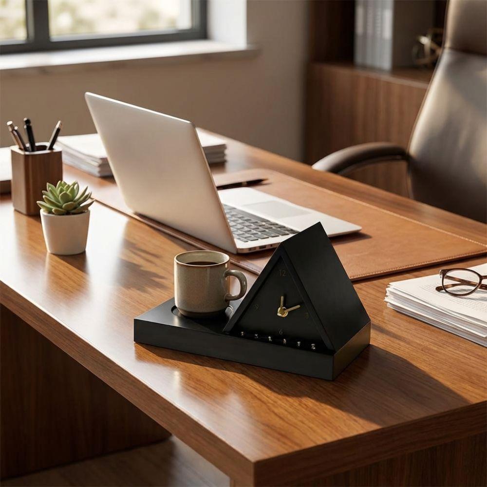 Non-Ticking Book Rest Clock with Light Bedside Table Clock Creative Silent Wall Clock  Bedside