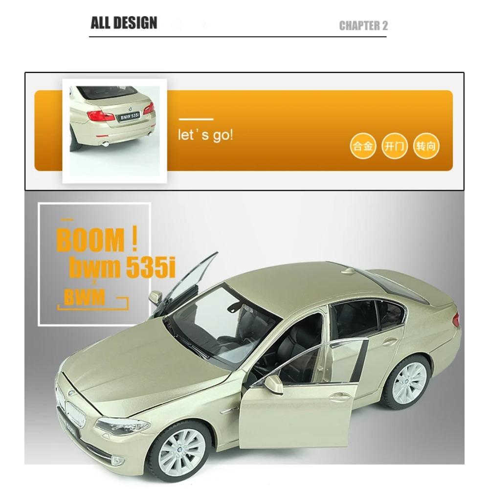 Welly 1/24 BMW 535i Металлическая модель автомобиля Литье под давлением и игрушечные транспортные средства Модель автомобиля Масштабная миниатюрная модель автомобиля для детей