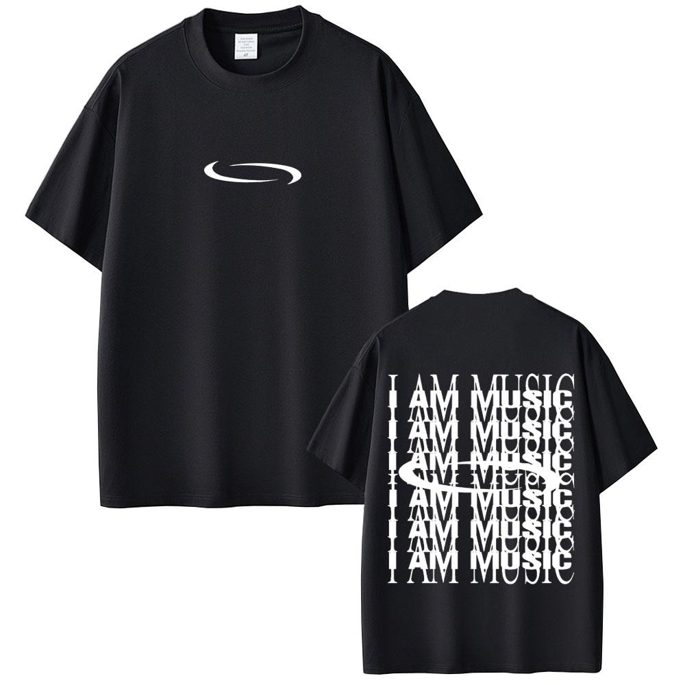 Футболка с графическим принтом обложки нового альбома рэпера Playboi Carti I Am Music, мужская повседневная винтажная футболка, мужские футболки свободного покроя в стиле хип-хоп
