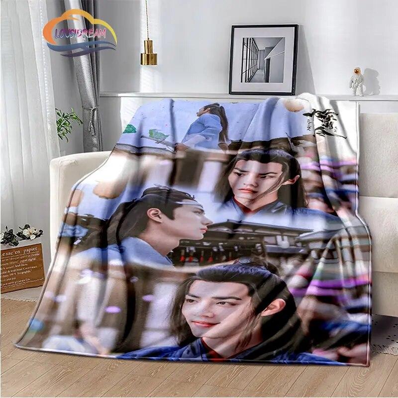 The Untamed Flannel Blankets Popular Tv Weiwuxian Blanket Portable Warm Blanket for Sofa Bed Soft Gifts Girls and Fans