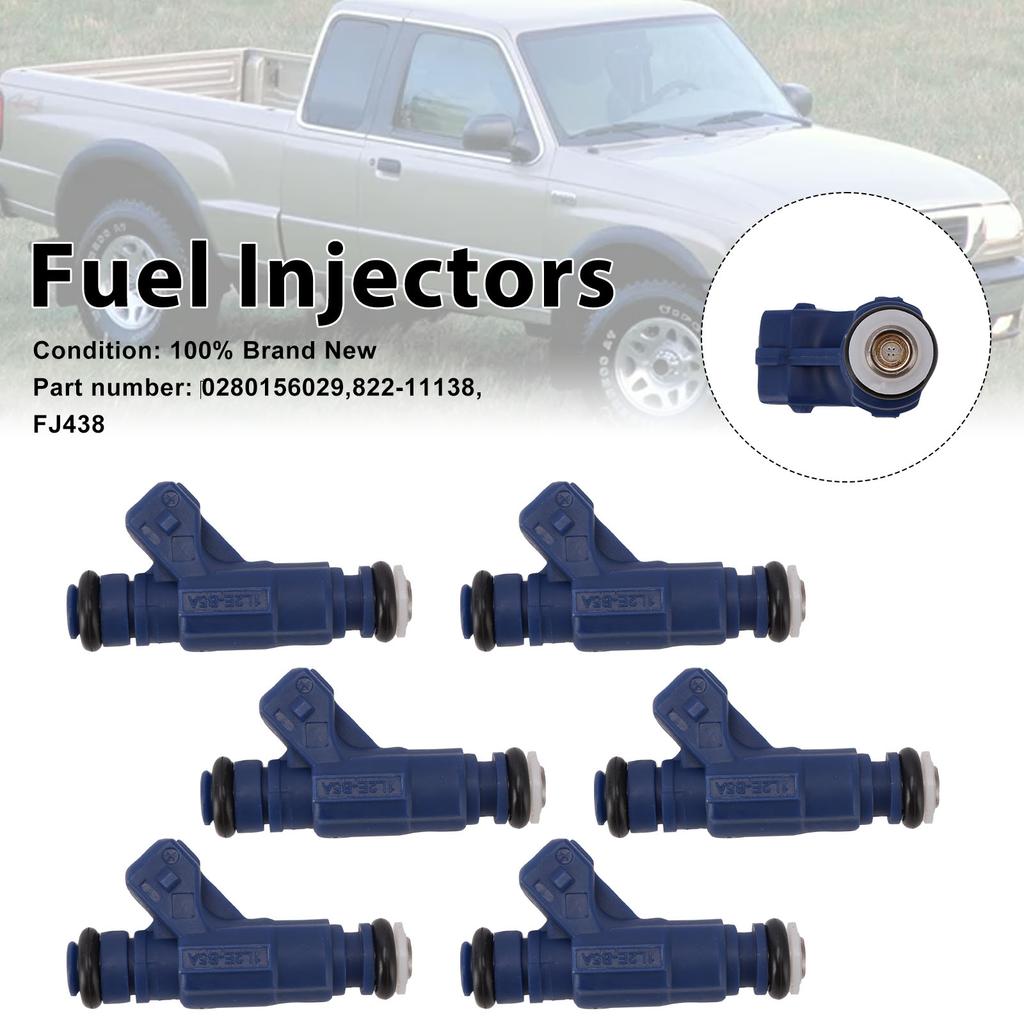 6PC 822-11138 fuel injectors 0280156029 for mercury mountaineer ford ranger explorer
