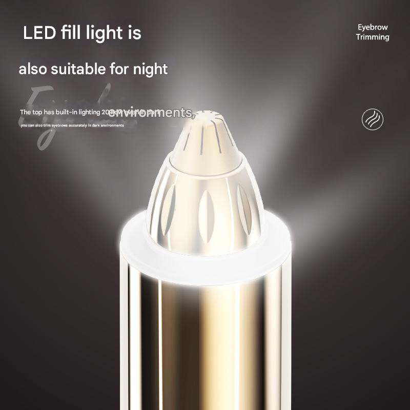 Electric Eyebrow Trimmer - Rechargeable Multi-Purpose Hair Remover for Women Men, Portable Nose & Facial Trimming Tool