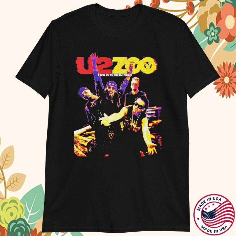 U2 Zooropa Band Cutout Live In Dublin 1993 T-shirt size S-5XL