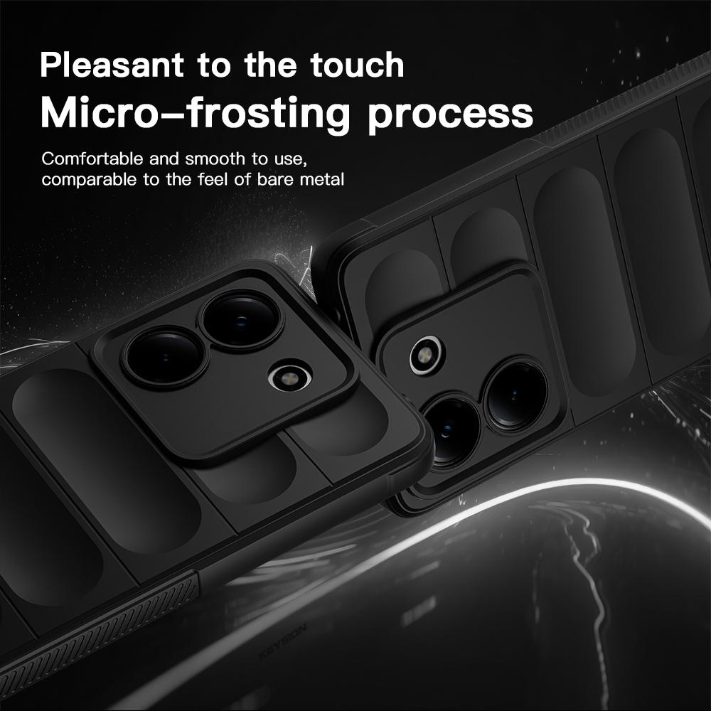 KEYSION Противоударный матовый чехол для телефона Xiaomi POCO M7 Pro 5G Противоскользящий мягкий силиконовый чехол для телефона Xiaomi POCO M7 Pro 5G