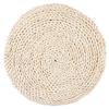 Japanese Style Round Tatami Hand Woven Floor Cushion Floor Pouf Mat for Meditation Yoga