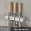 Punch-Free Wall-Mounted Mop and Broom Holder - Bathroom Storage Hook
