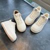 Кожаные высокие белые туфли женские 2025 весна новые женские повседневные туфли женские туфли на платформе универсальные женские туфли