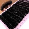 Cluster Eyelash Extension 266Bundles 80D Natural Style Individual Eyelashes Handmade Eyelash Bundles 3D Mink Lashes