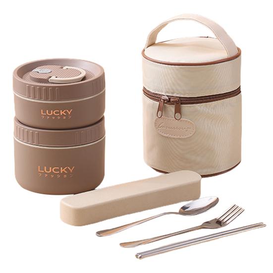 1/1 комплект, ланч-бокс, большая вместимость, рабочий запас, пищевой, сохраняющий тепло, контейнер для обеда с изолированной сумкой, полезный, герметичный, пищевой