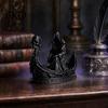 Halloween Scene Decoration Piece 3D Printed Gothic Reaper Skull Boat Figurine, Small Desktop Ornament Entrance Hall for Party Decoration, Dark