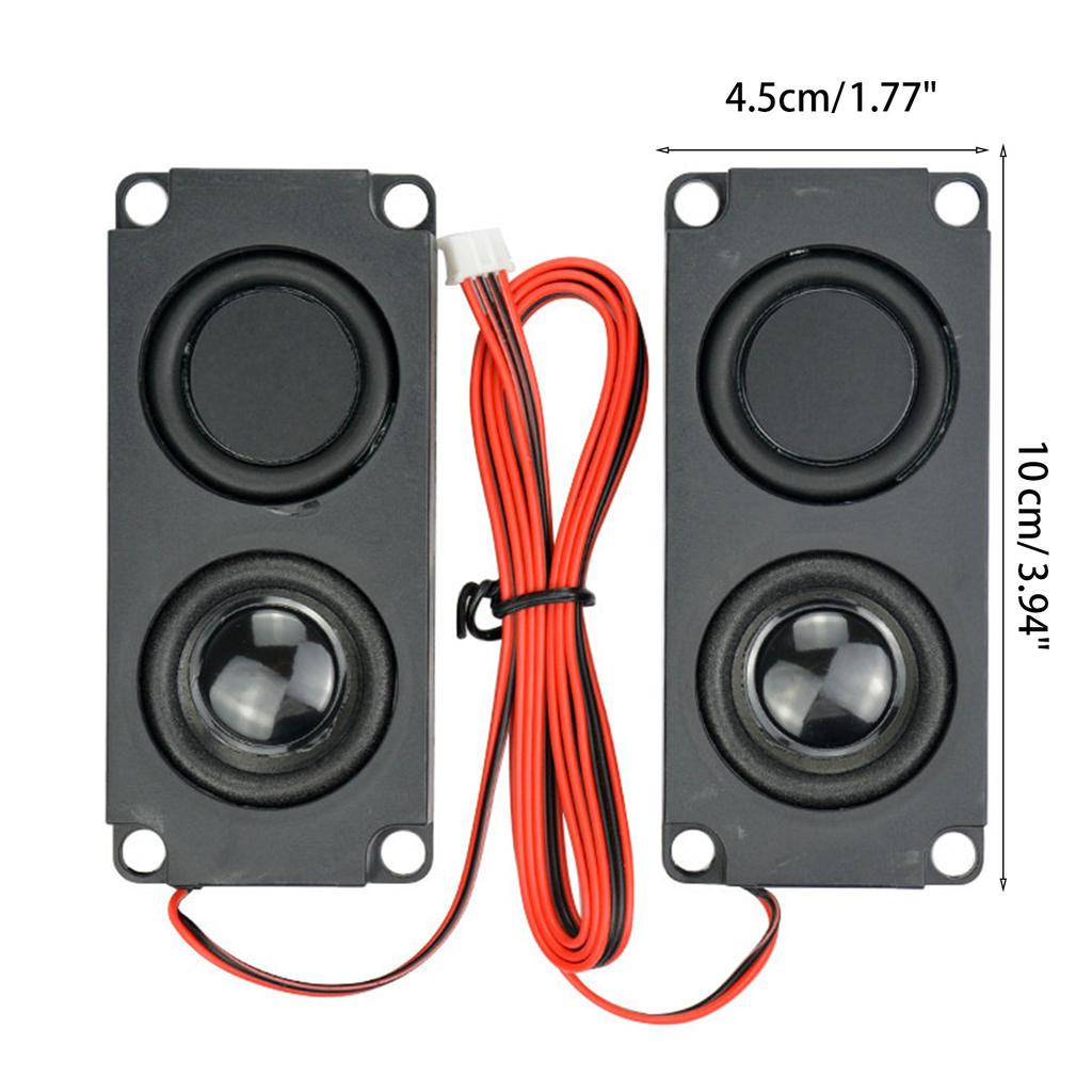 2pcs Audio Speaker Single Diaphragm Bass Computer Speaker DIY for Home Theater 10045 LED TV Speaker Audio System