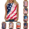 Women's Fashion Summer Round Neck Tank Top Lightweight Sleeveless Print Tank Top