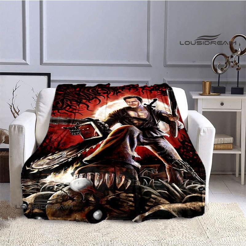 Одеяла с принтом «Зловещие мертвецы», детские теплые одеяла, фланелевые мягкие удобные одеяла, домашние дорожные одеяла, подарки на день рождения