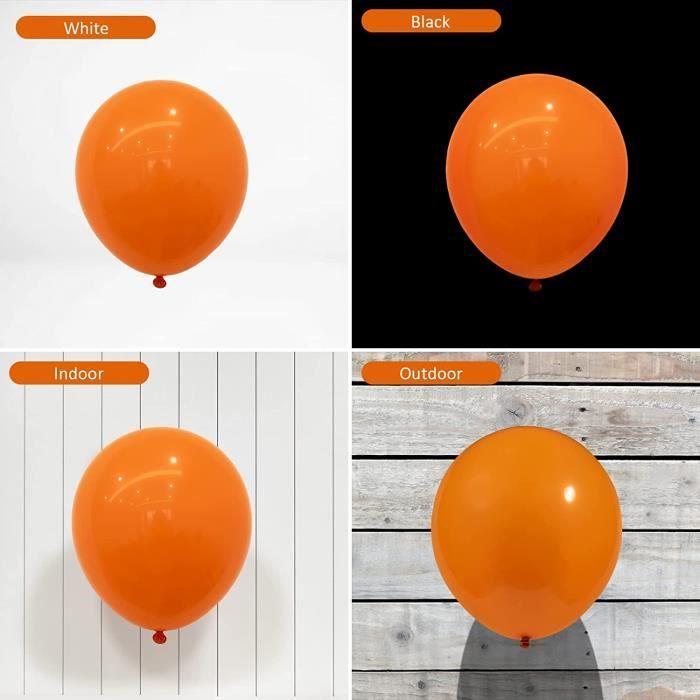 Ballon Baudruche - Orange - 50 Pièces - 10" - Latex Naturel - Hélium