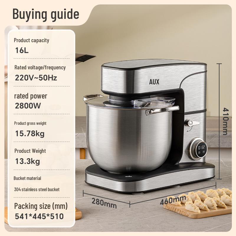 Oakes 16L Multifunctional Stand Mixer: Commercial Dough & Cream Whipping Blender for Custom Cake Toppings.