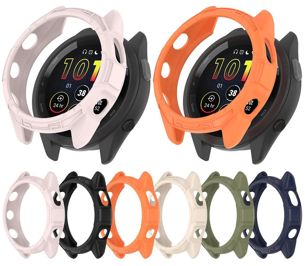 TPU Protective Watch Case For Garmin Forerunner 265 265S 965 SmartWatch Protection Case Cover Shell Replacement Shockproof Clear