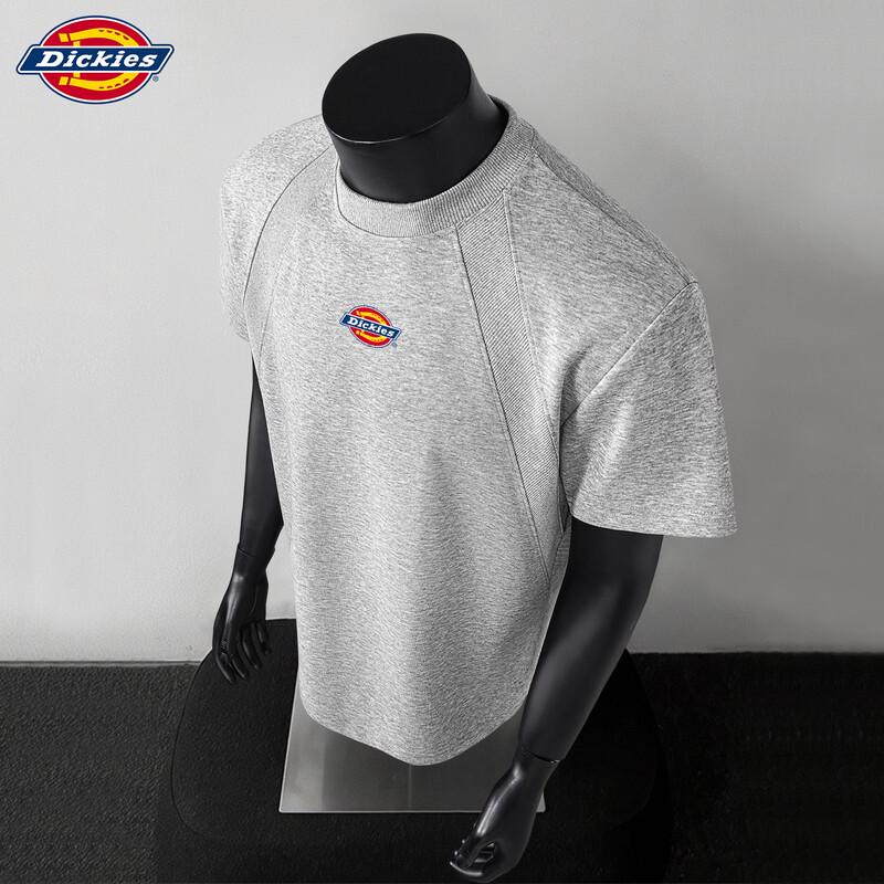 Мужская футболка Dickies свободного кроя, деконструированная, пэчворк