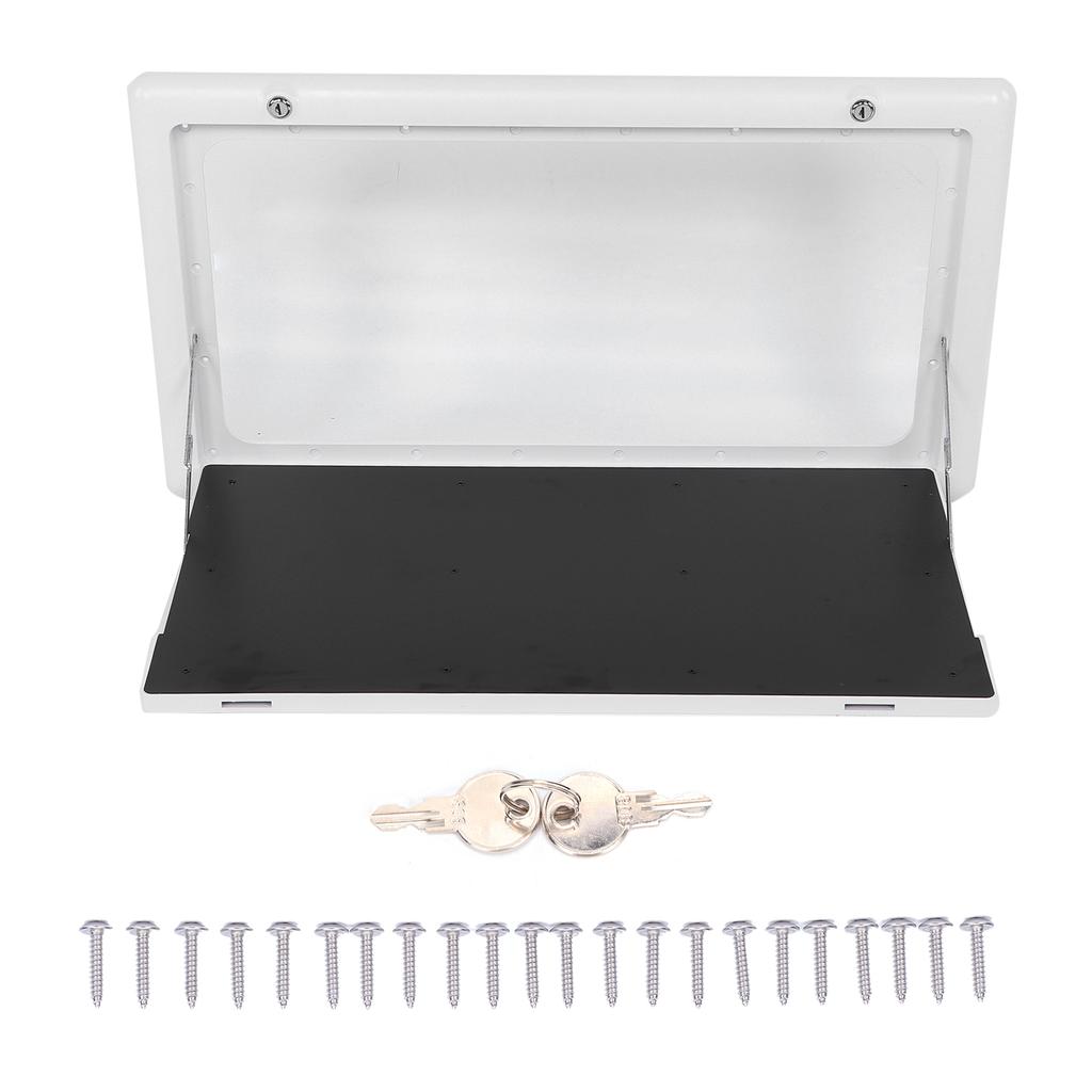 Foldable External Table 25KG Load Bearing with 2 Keys for RV Motorhome Outdoor Camping Picnic