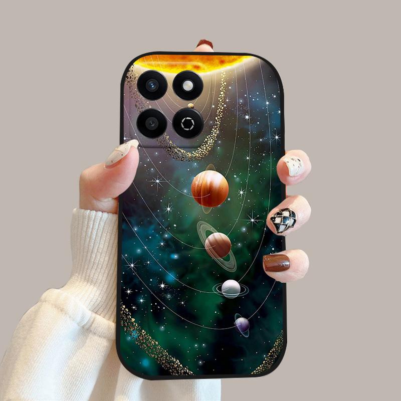Мультяшный чехол-книжка для Honor 200 Smart Case X7c 4G Силиконовый мягкий ТПУ чехол для телефона для Honor Play 60 Plus 5G Защитный чехол Funda Cases