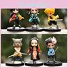 Cute Q Version Demon Slayer Chibi Figures Set Of 6 Tanjiro Nezuko Zenitsu Inosuke Shinobu