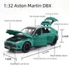 1:32 Модель легкосплавного автомобиля Aston Martin DBX со звуком и светом, шесть дверей, выпуск 2022 года, игрушка для мальчиков.