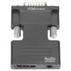 Мультимедийный интерфейс HD Female to VGA Male Converter с аудиокабелем 3,5 мм для ноутбуков, ПК, мониторов