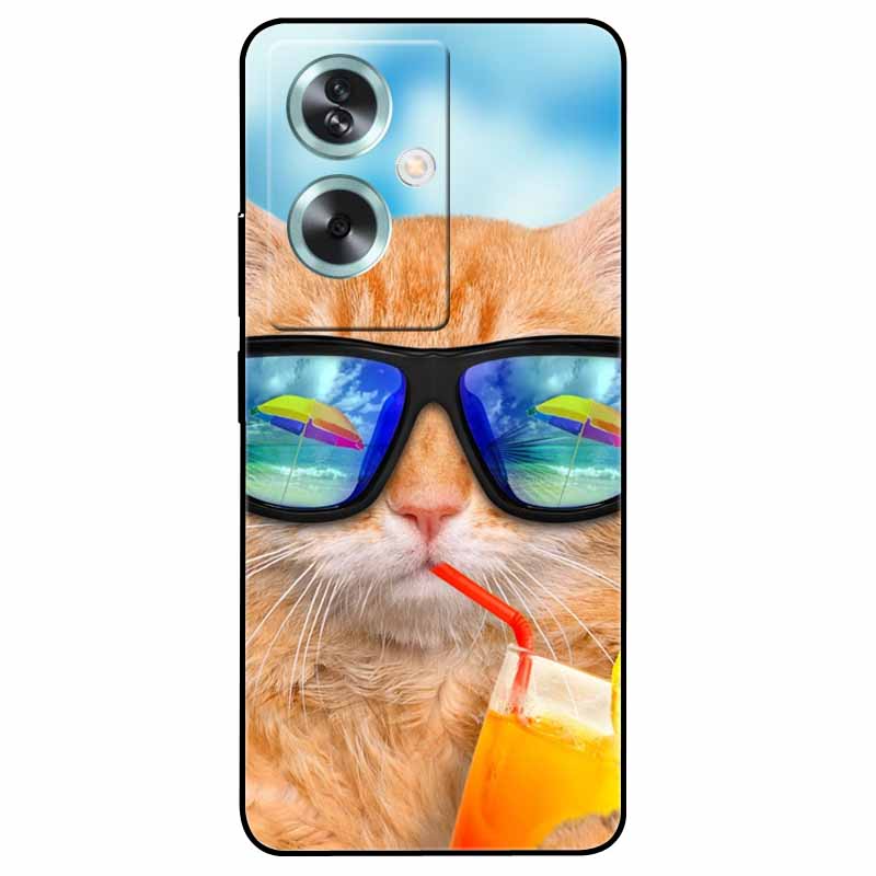For OPPO A79 5G A 79 Case Silicone Soft Wolf Lion Cat Black Bumper Funda Coque for OPPO A79 CPH2553 OPPOA79 Cover Protective Bag