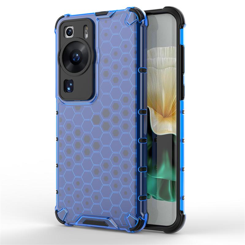 Противоударный прозрачный чехол для Huawei P60 Pro Бампер Чехол-броня "Соты" для Huawei P60 Pro Чехол-накладка для Huawei P60 P 60 Pro