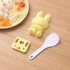 3pc/Set Cute Rabbit Sushi Mold DIY Sandwich Rice Ball Mold Kitchen Gadgets Baby Kids Breakfast Mold Sushi Bento Accessoires