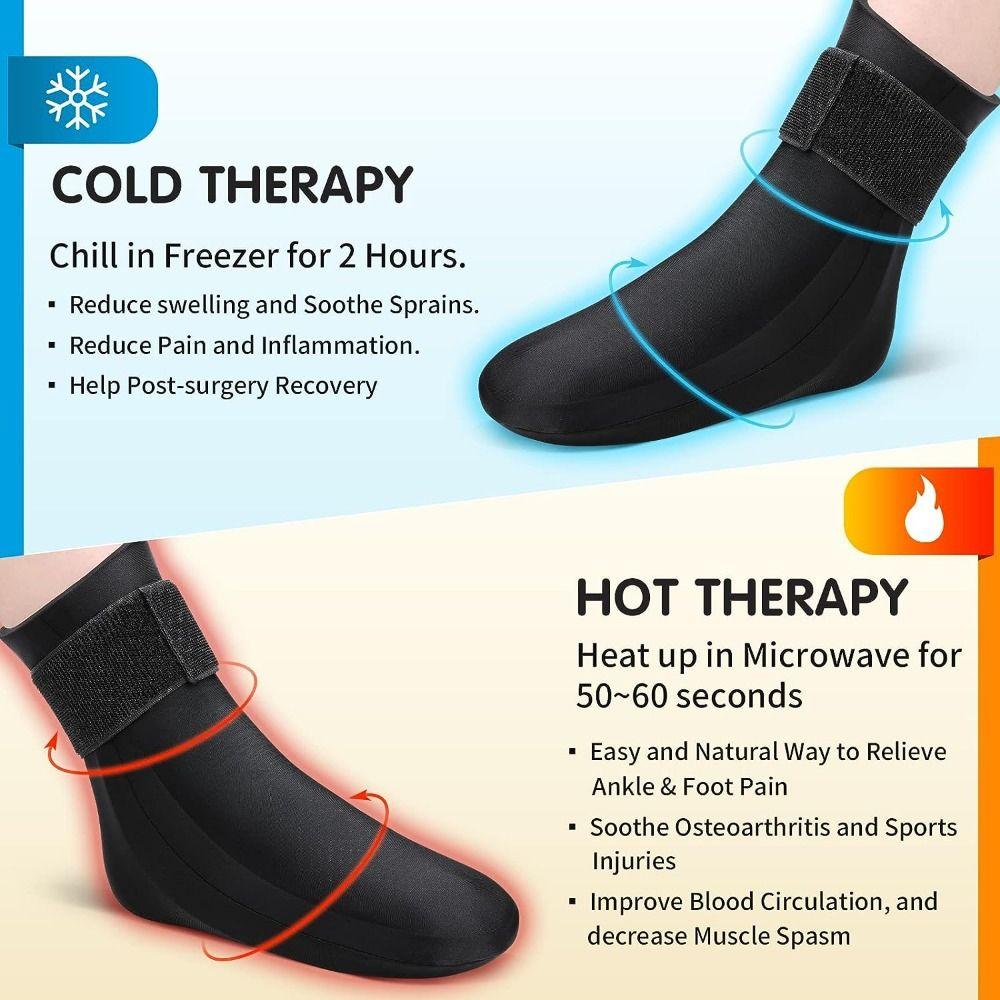 1pc for Plantar Fasciiti Hot Cold Compress Socks Reusable Flexible Cooling Socks Non-slip Foot Protection