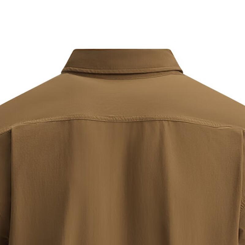 Under Armour Рубашка Urban Wilderness Series однотонная повседневная с несколькими карманами и длинным рукавом, мужские рубашки коричневого цвета 1389295-498