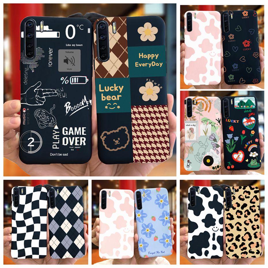 Чехол для OPPO A91 Oppo F15 CPH2001 CPH2021 Красивая печать Желейный Силиконовый Мягкий Задняя крышка телефона Чехлы Для Oppo Reno3 CPH2043
