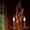 American Retro Antler Wall Lamp: Creative Resin Design for Restaurant, Bar, or Aisle Decor.