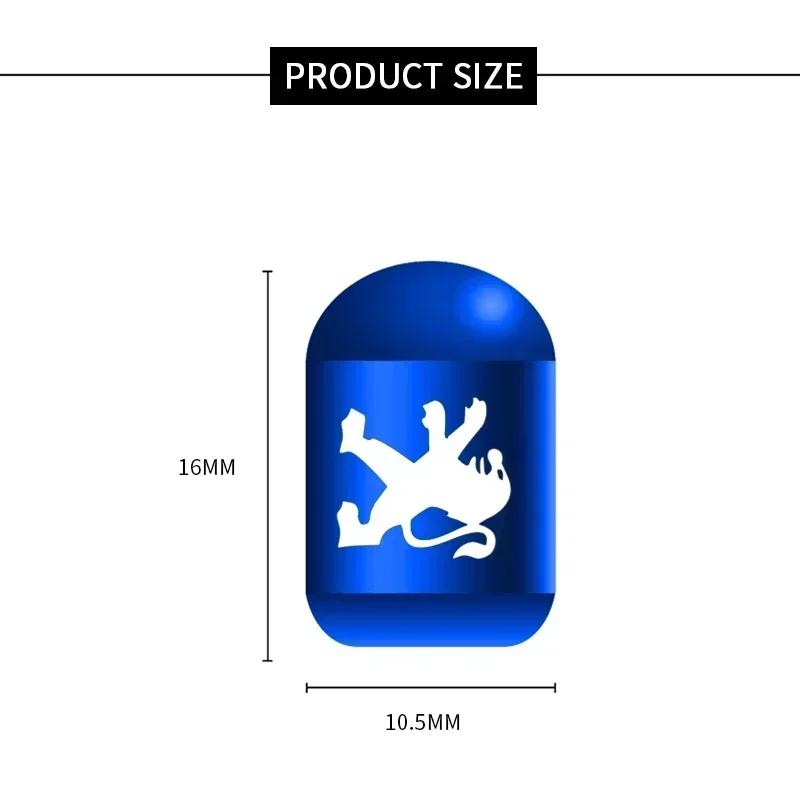 4 шт. Защитные колпачки на ниппель шин для Peugeot 106 301 306 406 405 205 2008 3008 206 5008 308 208 408 508 407 107 307 RCZ