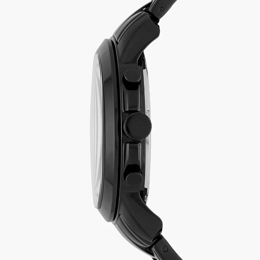 Fossil Grant Хронограф Черный циферблат Черное покрытие Мужские часы FS4832