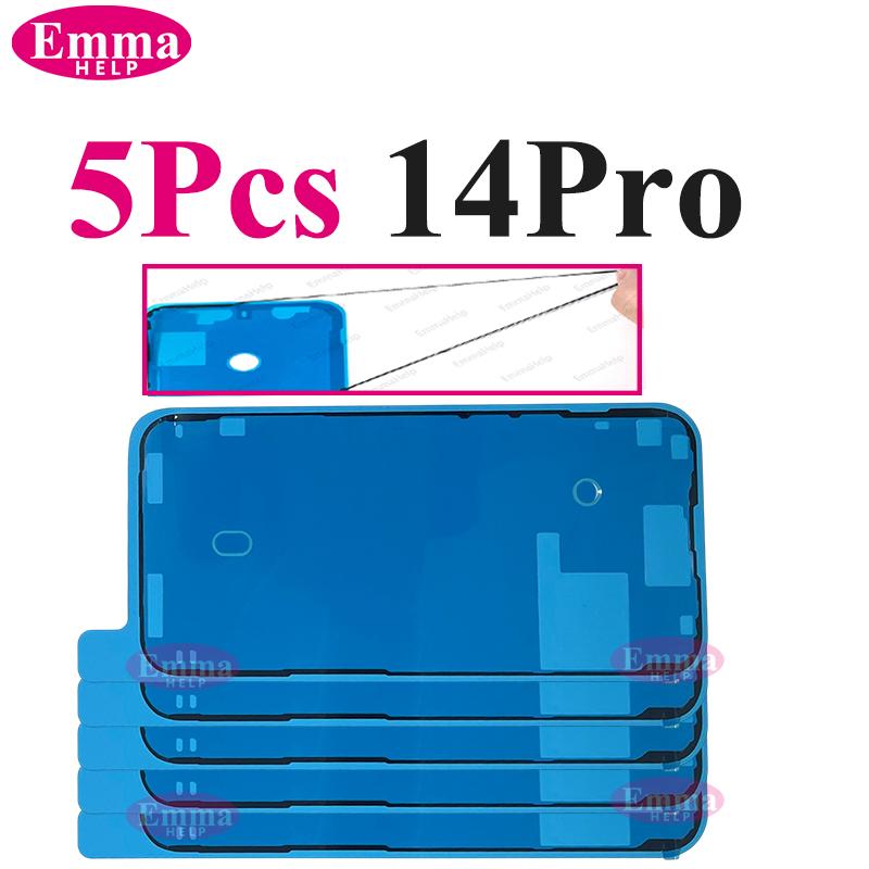 5 шт. Водонепроницаемая наклейка для iPhone 16 15 14 13 12 11 Pro Max 8 7 Plus XS XR 3M Герметичная клейкая лента Предотформованная клейкая лента для рамки ЖК-экрана