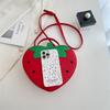 Personalized and creative small bag women 2025 new small fresh literary and fashionable strawberry foreign style one shoulder crossbody small