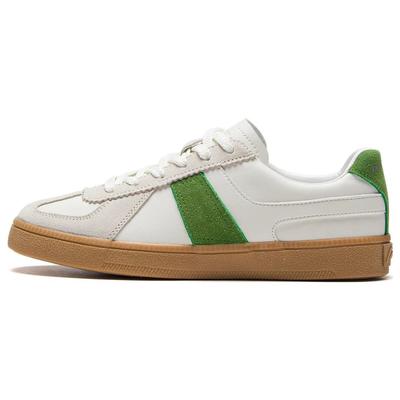 Li Ning Yun Chuan Классические повседневные кроссовки для скейтбординга Женские кроссовки Белый Зеленый AGCS290-1