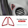 Наклейка из настоящего мягкого углеродного волокна для Opel Corsa 2007-2010 2011 2012 2013 2014 LHD RHD Автомобильная боковая накладка на воздуховыпускное отверстие приборной панели