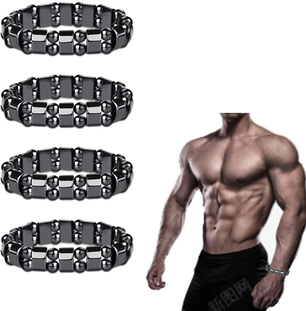 For Women Men Hematite Magnetic Detox Bracelet Magnetic Therapy Anklet Hematite Anklet Bracelet