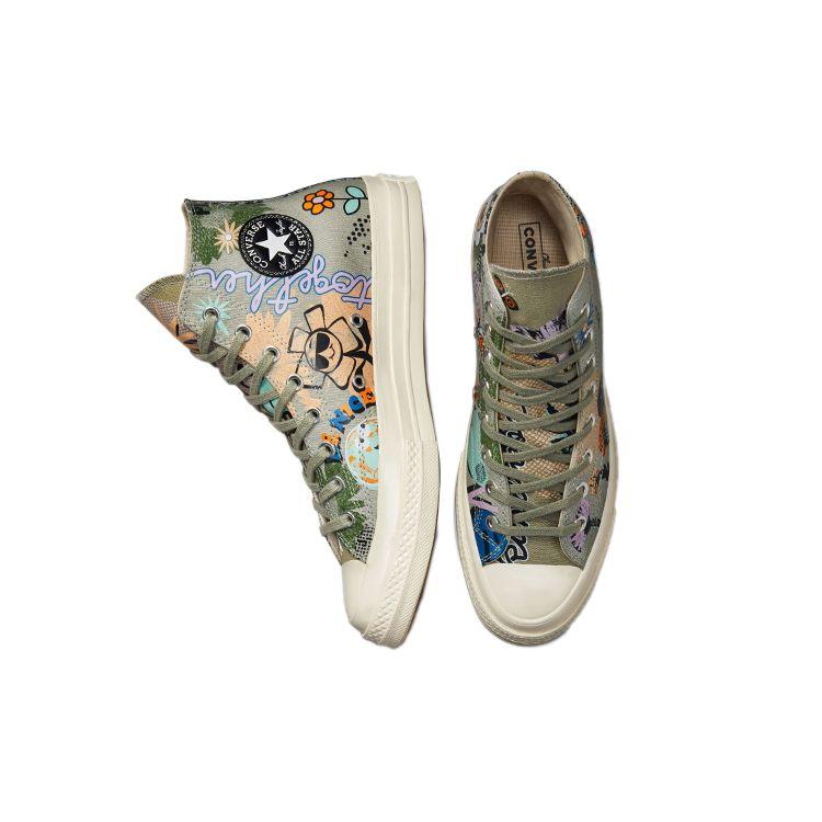 Converse Кроссовки унисекс Chuck 70 High Floral Green Slate-Sage Multi 172935C