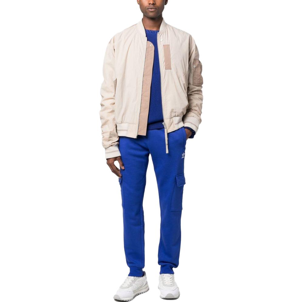 adidas Trefoil Essentials брюки-карго полупрозрачные синие мужские уличные IA4781
