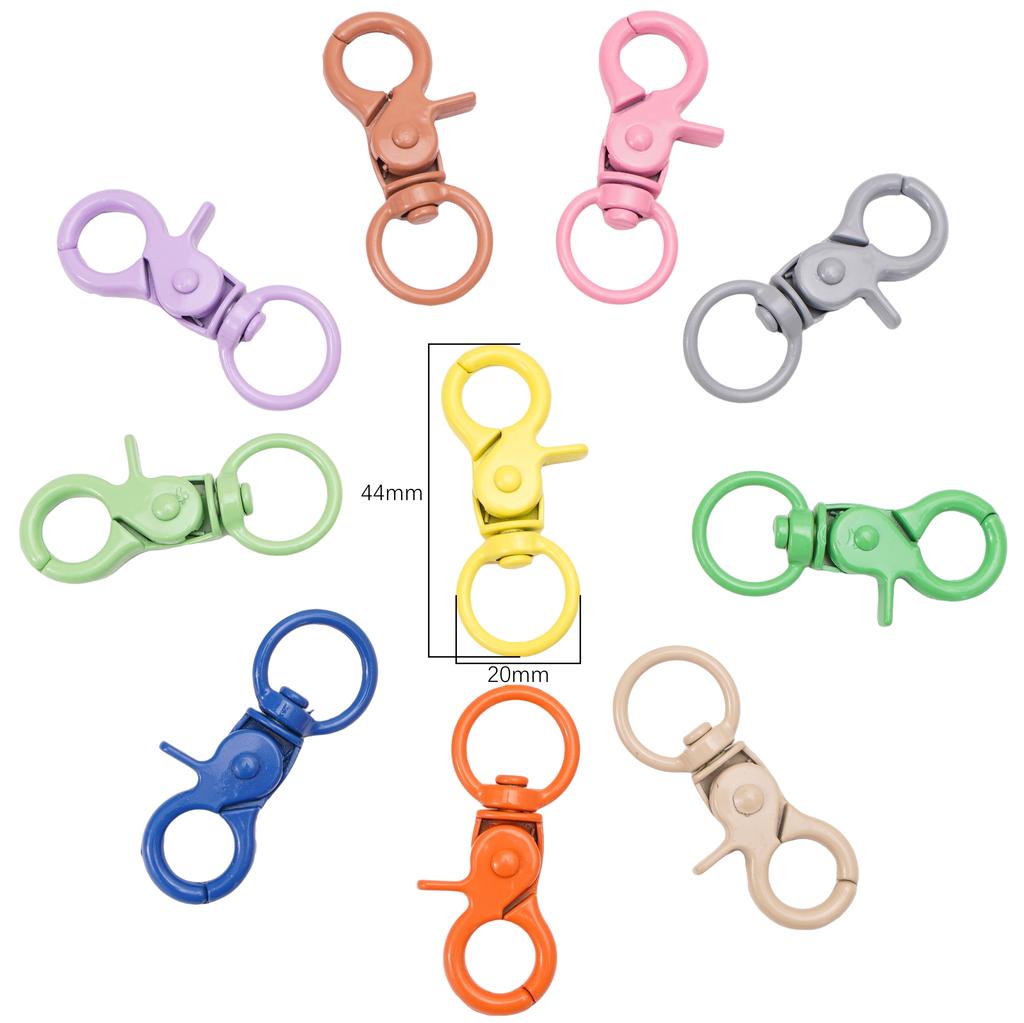 5-100 шт. Сплав Окрашенный спреем Брелок Брелок Карабин Кольцо для ключей Для DIY Ювелирных изделий Ключи Кошельки Украшения