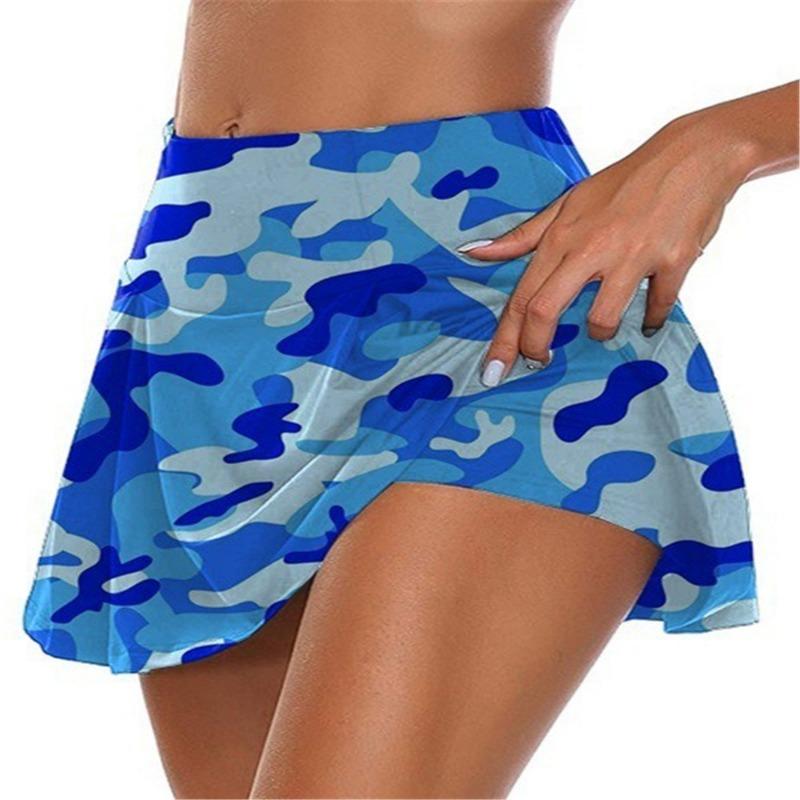 Women's Summer High Waist Camouflage Hip Lifting Casual Slimming Pants and Skirts